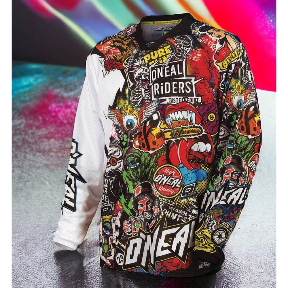 O'Neal Mayhem Lite Crank Motocross ATV Dirt Bike Quad MX BMX Jersey MENS XL